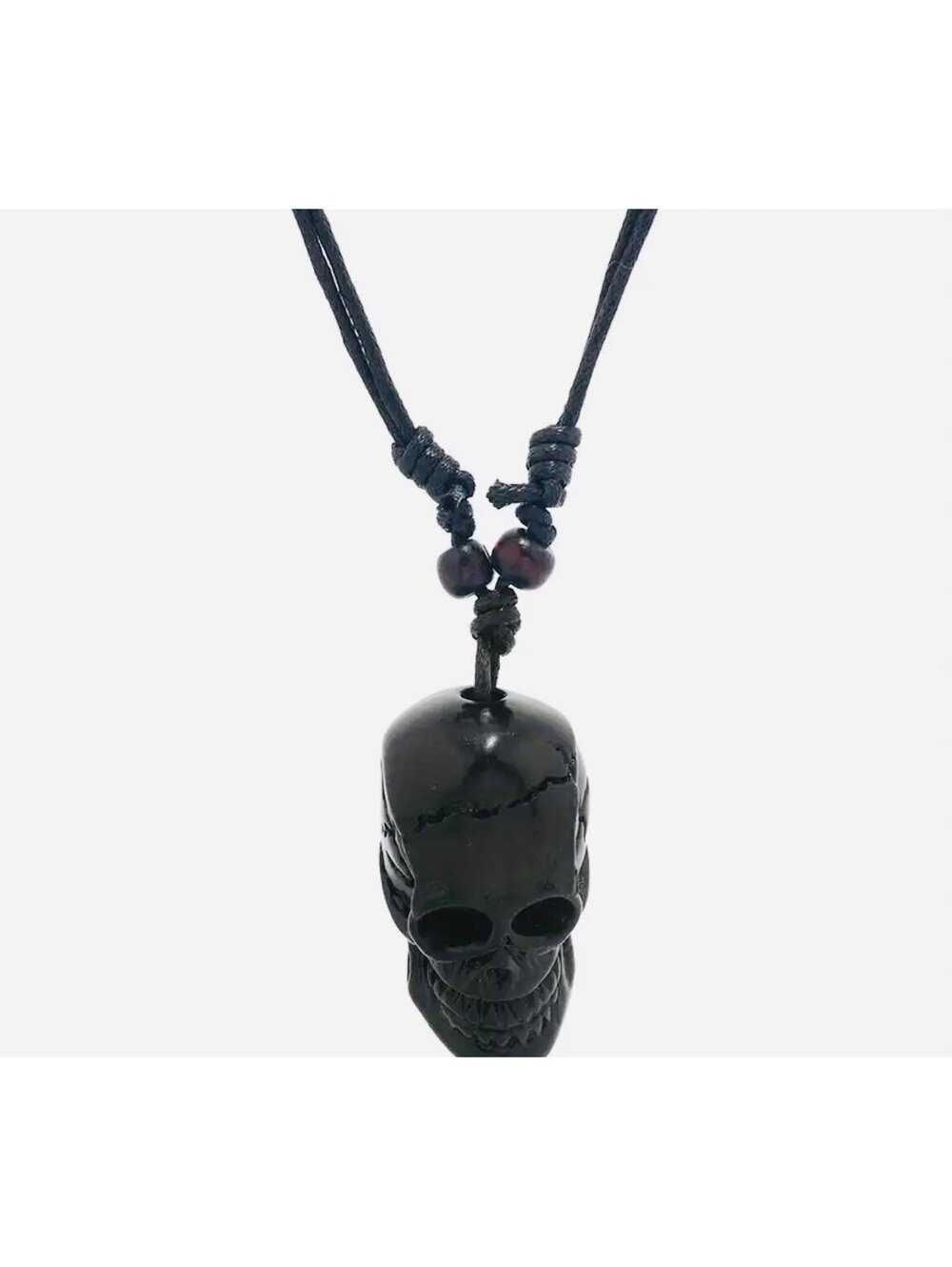 New - Chic - Resin Skull Design Pendant Necklace *Halloween*
